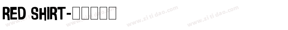 red shirt字体转换